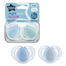 Tommee Tippee Nighttime Soother, 18-36 Months, 2 Pack of Glow in The Dark Soothers with Reusable Steriliser Pod, Assorted Colours image