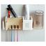 Toothbrush Holder Punch - Free Modern Minimalist Rack Wall - Mounted Toothbrush Holder Bathroom Creative Home Family Of Four image