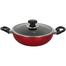 Topper Nonstick Karai With Lid Red 26 Cm image
