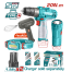 Total TOSLI23115 Lithium-Ion cordless Combo Kit (12V) 4 Pcs image