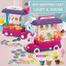 Toy Bus Set Pretend Play BBQ Truck Food Car Educational Learning Toy for Kids Boys Girls -23 Pcs image