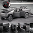 Toy Car 1:24 Tesla Cybertruck Pickup With Motorcycle, Sound and Light Simitation Cars image