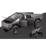 Toy Car 1:24 Tesla Cybertruck Pickup With Motorcycle, Sound and Light Simitation Cars image