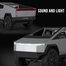 Toy Car 1:24 Tesla Cybertruck Pickup With Motorcycle, Sound and Light Simitation Cars image