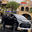 Toyota Alphard Vellfire Diecasts Car Luxury MPV Simulation Steering Shock 1:24 Children Gift image