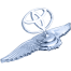 Toyota Metal Bonnet Emblem With Wings – 3D Chrome Car Logo Badge image