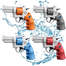 Toys Revolver Water Gun Water Fight Summer Water Play Toys, Kindergarten Gift Small Water Gun - 1 pcs image