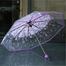 Transparent Flower Design Umbrella image