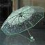 Transparent Flower Design Umbrella image
