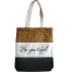 Trendy Canvas Tote Bag With Zipper image