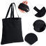 Trendy Canvas Tote Bag With Zipper For Man And Women image