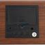 Triangle Wooden Style Digital LED Clock-Dark Wood Color image