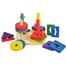 Trinkets and More Geometric Shape Sorter Toys 4 Set of Columns Wooden Puzzle image