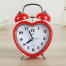 Twin Bell Alarm Table Clock Apple Retro Gonti Red image