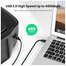 UGREEN 10350 USB 2.0 AM to BM Print Cable 1.5m (Black) US135 image