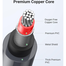 UGREEN 10520 2RCA Male to 2RCA Male Cable 5m (Black) AV104 image