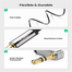 UGREEN 10599 3.5mm Male to 3.5mm Male Straight to Angle flat Cable 2m (Black) AV119 image