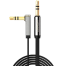 UGREEN 10599 3.5mm Male to 3.5mm Male Straight to Angle flat Cable 2m (Black) AV119 image