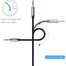 UGREEN 10688 3.5mm Male to 3.5mm Male Cable Gold Plated Metal Case With Braid 3m (Blue) AV112 image