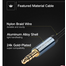 UGREEN 10688 3.5mm Male to 3.5mm Male Cable Gold Plated Metal Case With Braid 3m (Blue) AV112 image