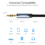 UGREEN 10688 3.5mm Male to 3.5mm Male Cable Gold Plated Metal Case With Braid 3m (Blue) AV112 image