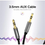 UGREEN 10737 3.5mm Male to 3.5mm Male Cable 5m (Black) AV119 image