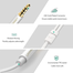 UGREEN 10789 3.5mm male to 2 Female Audio Cable ABS Case (White) AV141 image