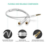 UGREEN 10789 3.5mm male to 2 Female Audio Cable ABS Case (White) AV141 image