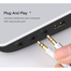 UGREEN 10790 3.5mm Female to 2 Male Audio Cable Aluminum Case (White) AV140 image