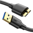 UGREEN 10840 USB 3.0 A Male to Micro USB 3.0 Male Cable 0.5m (Black) US130 image