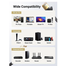 UGREEN 11264 Cat 7 U/FTP Lan Cable Flat Design 8m (Black) NW106 image