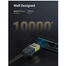 UGREEN 11265 Cat 7 U/FTP Lan Cable Flat Design 10m (Black) NW106 image