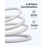 UGREEN 15269 USB-C to USB-C Silicone Fast Charging Cable White 2m US557 image