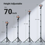 UGREEN 15609 Tripod Stand 1.7m With Bluetooth Remote For selfie Livestream and Others LP680 image