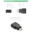 UGREEN 20101 Mini HDMI Male to HDMI Female Adapter (Black) image