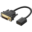 UGREEN 20118 DVI Male to HDMI Female Adapter Cable 22cm (Black) 20118 image