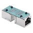 UGREEN 20390 RJ45 Network Keystone Jack Inline Coupler Female to Female 1pcs (Black) NW114 image