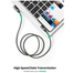 UGREEN 20856 Right Angle USB-A to USB-C Cable 1m (Space Gray) US176 image