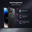 UGREEN 25400 Black Frame Frosted Back Plate Magnetic Protective Case for iPhone15 6.1-inch ( Transparent) LP748 image
