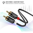 UGREEN 2RCA Male to 2RCA Male Cable 1.5m (Black) AV104 image