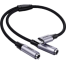 UGREEN 30732 USB Type C Male to 3.5mm 2 Female Audio Cable Space Gray 25cm AV144 image
