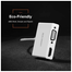 UGREEN 30843 USB Type C to HDMI Plus VGA Converter (White) MM123 image