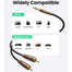 UGREEN 3.5mm Male to 2RCA Copper Case Braided Aux Cable 1m AV170 image