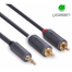 UGREEN 3.5mm Male to 2 RCA Male Audio Cable 3m (Gray) AV102 image