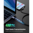 UGREEN 50941 Right Angle USB-A to USB-C Cable 1 M (Space Gray) US284 image