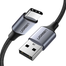 UGREEN 60128 USB-A 2.0 to USB-C Cable Nickel Plating Aluminum Braid 2m (Black) US288