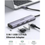 UGREEN 60554 USB3.0 to 3×USB3.0 Plus RJ45 Gigabit Ethernet Adapter Type-C Power Supply CM475 image