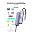 UGREEN 60600 USB-C to 3×USB3.0 Hub Plus RJ45 Gigabit Ethernet Adapter CM475 image