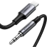 UGREEN 70509 Lightning to 3.5mm Aux Cable Aluminum Shell with Braided 1m (Black) US315 image