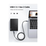 UGREEN 80150 USB-C 3.1 M/M Gen2 5A Cable with Braided 1m (Black) US355 image